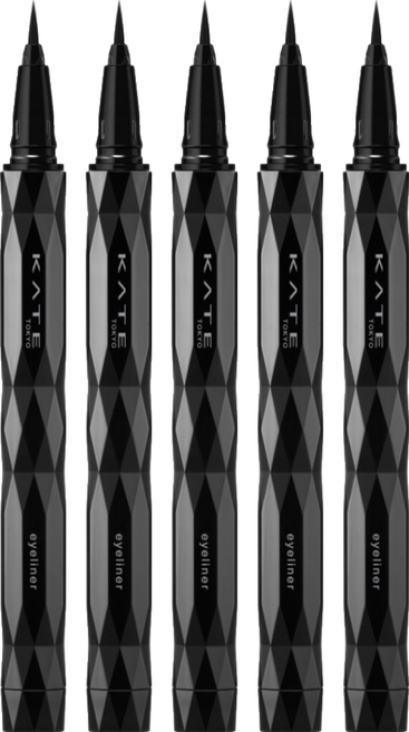 KATE 凱婷 台灣公司貨 進化版持色眼線液筆 EX4.0 0.5ml, BK-1 漆黑, 5件