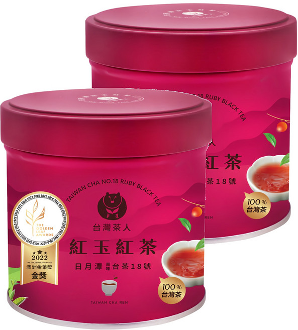 台灣茶人 日月潭紅玉紅茶, 40g, 1入, 2罐