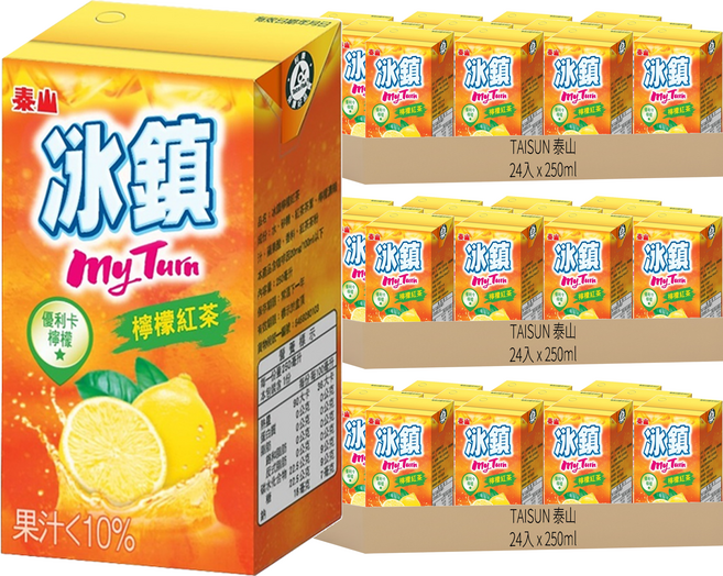 TAISUN 泰山 冰鎮檸檬紅茶, 250ml, 72入