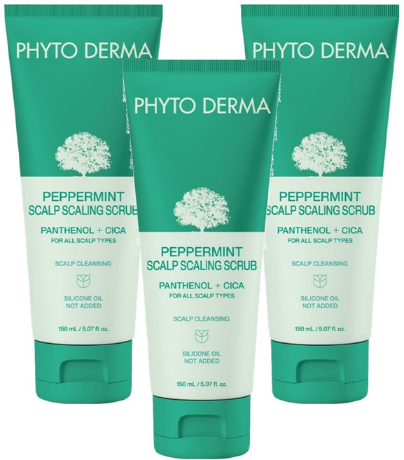 PHYTO DERMA 朵蔓 草本頭皮磨砂淨化霜, 150ml, 3條