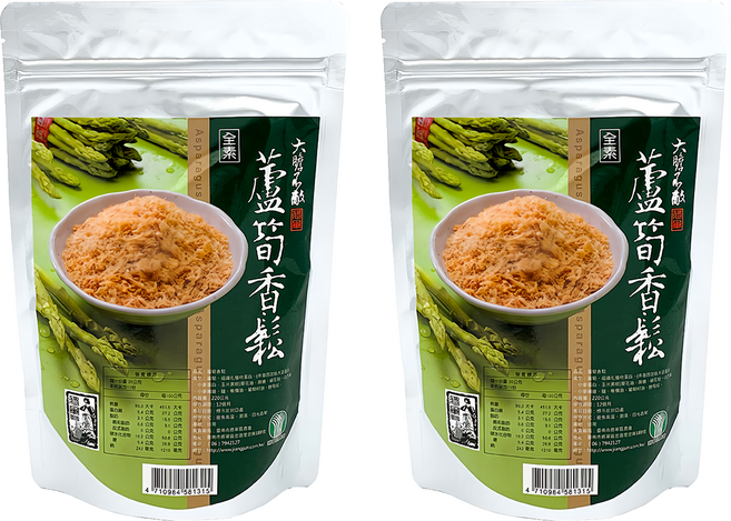 臺南將軍區農會 蘆筍香鬆, 2包, 220g