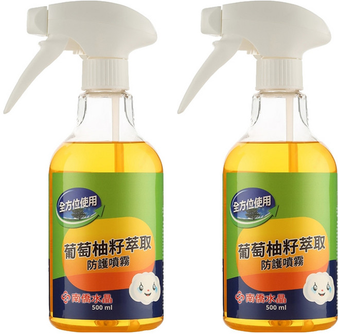 南僑水晶 葡萄柚籽萃取防護噴霧, 500ml, 2瓶