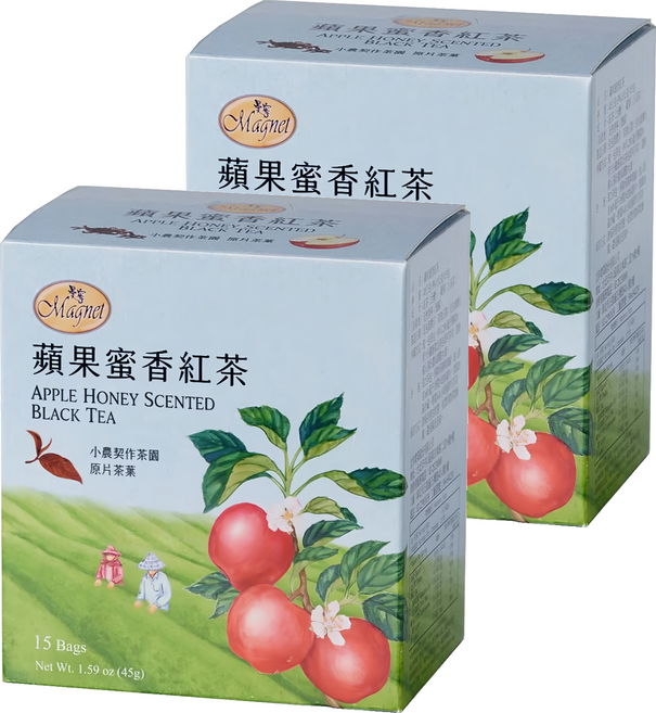 Magnet 曼寧 蘋果蜜香紅茶, 3g, 15包, 2盒