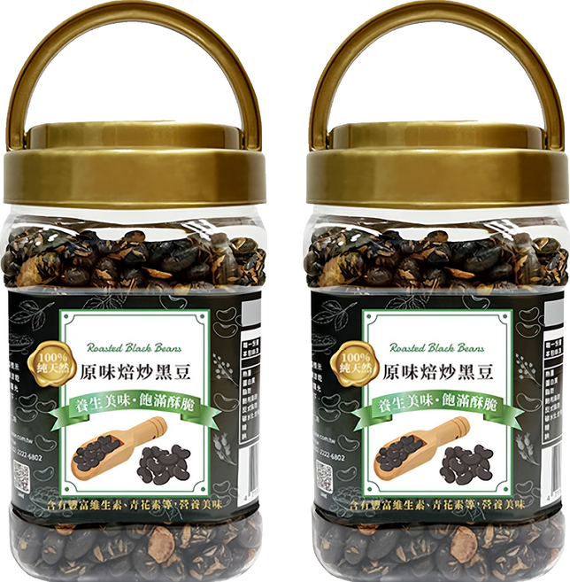 臻御行 原味焙炒黑豆, 320g, 2罐