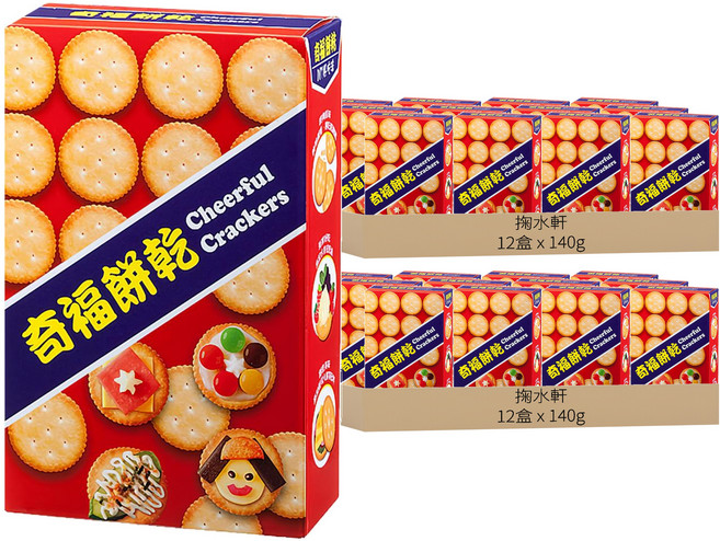 掬水軒 奇福餅乾, 140g, 24盒