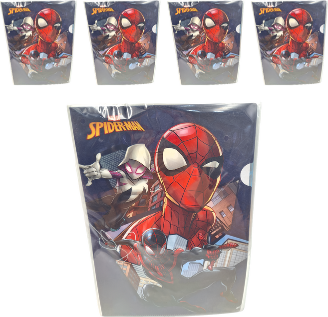 MARVEL 漫威 SPIDER-MAN 蜘蛛人 強力L型夾 MPF39-1 6入, 大臉深藍色, 5組