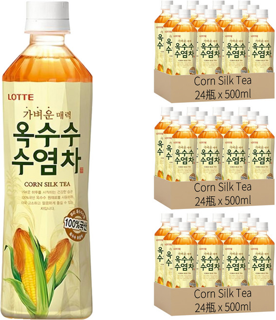 Corn Silk Tea 玉米鬚茶, 500ml, 72瓶