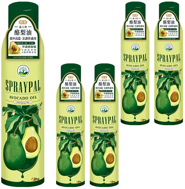 SPRAYPAL 噴寶 酪梨油 噴霧式, 120ml, 5瓶