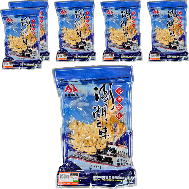 澎湖區漁會 澎湖之味 麻辣岩燒魷魚風味片, 6包, 120g