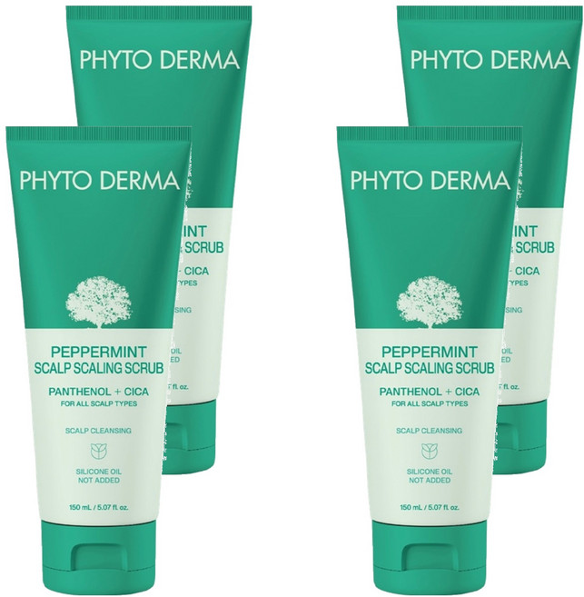 PHYTO DERMA 朵蔓 草本頭皮磨砂淨化霜, 150ml, 4條