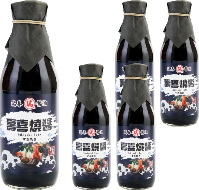 瑞春醬油 壽喜燒醬, 250ml, 5個