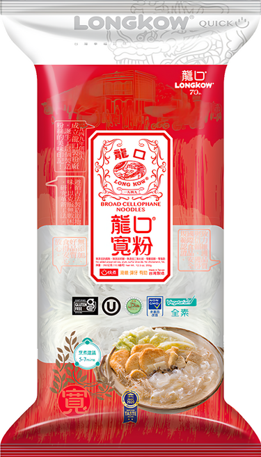 龍口 寬粉 快煮型 復刻版, 350g, 1包