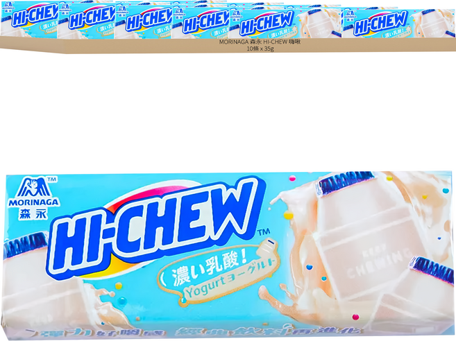 MORINAGA 森永 HI-CHEW 嗨啾 軟糖 乳酸飲料口味, 32g, 10條