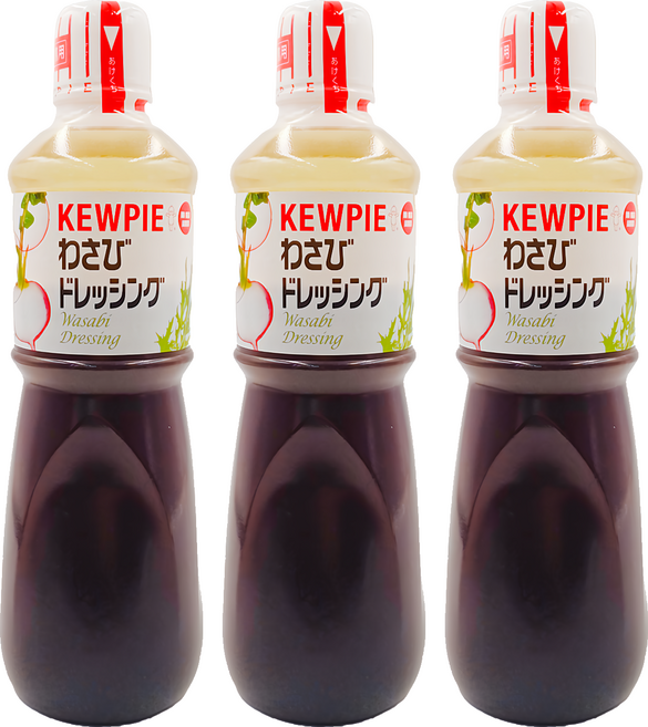 kewpie 和風芥末沙拉醬, 1L, 3瓶