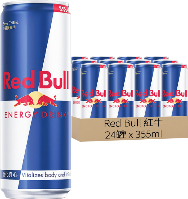 Red Bull 紅牛 能量飲料, 24罐, 355ml