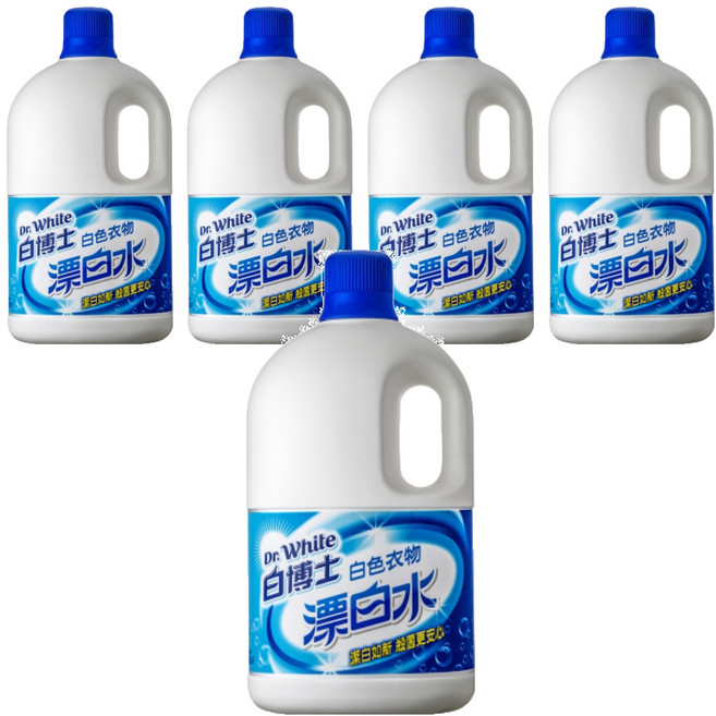 Dr.White 白博士 漂白水 白色衣物, 2kg, 5桶