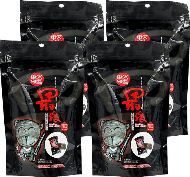梅子夢工廠 最強 梅精軟糖, 4包, 100g