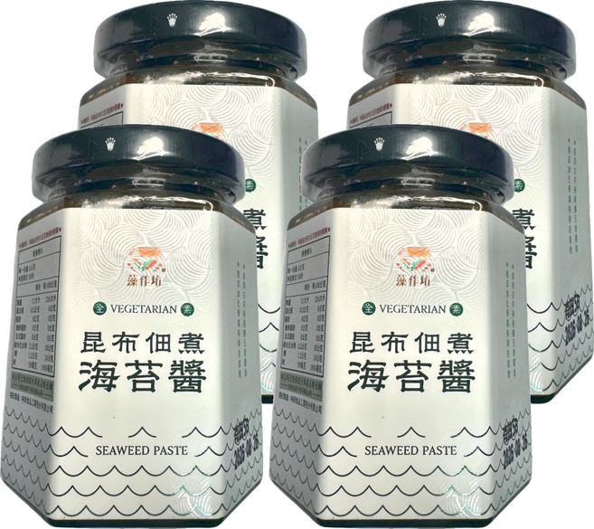 藻作坊 昆布佃煮海苔醬, 4罐, 190g