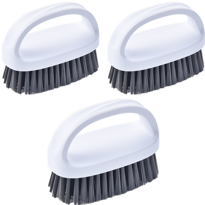 Quasi 淨濼洗衣刷 小 9.8 x 7 x 5cm, 3個, 白色