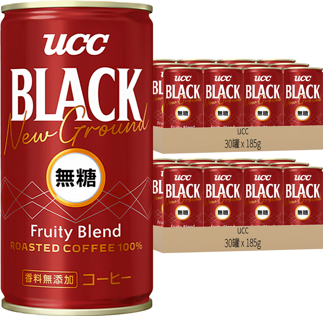 ucc 赤 濃醇無糖咖啡, 185g, 60罐