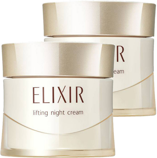 ELIXIR 怡麗絲爾 彈潤系列 膠原緊膚晚霜, 2罐, 40g