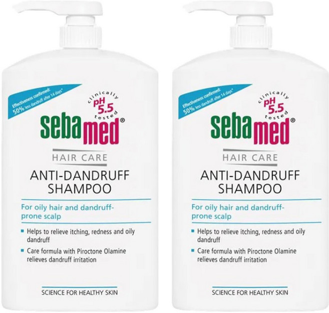 sebamed 施巴 油性抗屑洗髮乳, 1L, 2瓶