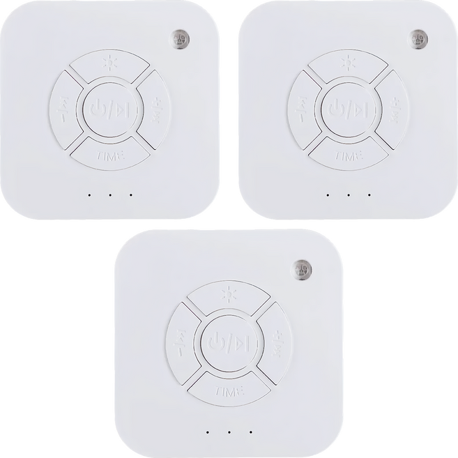 USB攜帶型白噪音助眠儀 待機時長90天以上 綠色環保 電池可循環使用, 3個