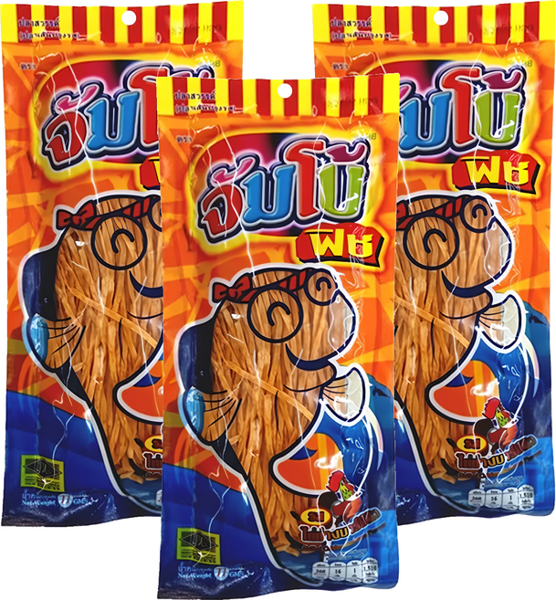 泰國 Jumbo 魚味粉條 烤雞味, 72g, 3包