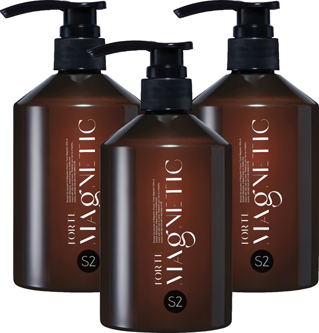 台塑生醫 FORTE Magnetic S2 柔順洗髮精, 3瓶, 500g