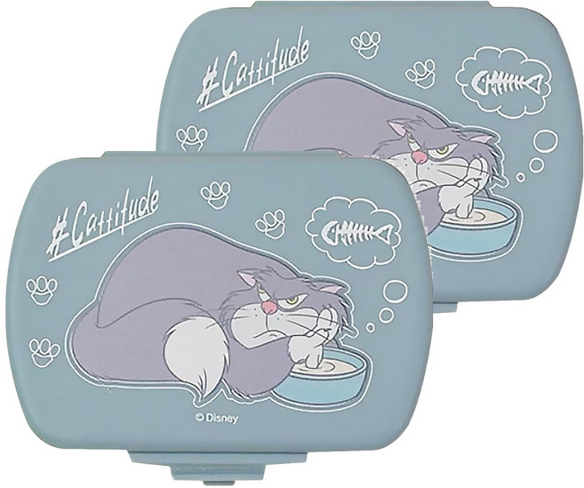 R FUN SHOP Disney 迪士尼 萬用6格收納盒 CA944 7.4 x 9cm 魯斯弗藍, 2個