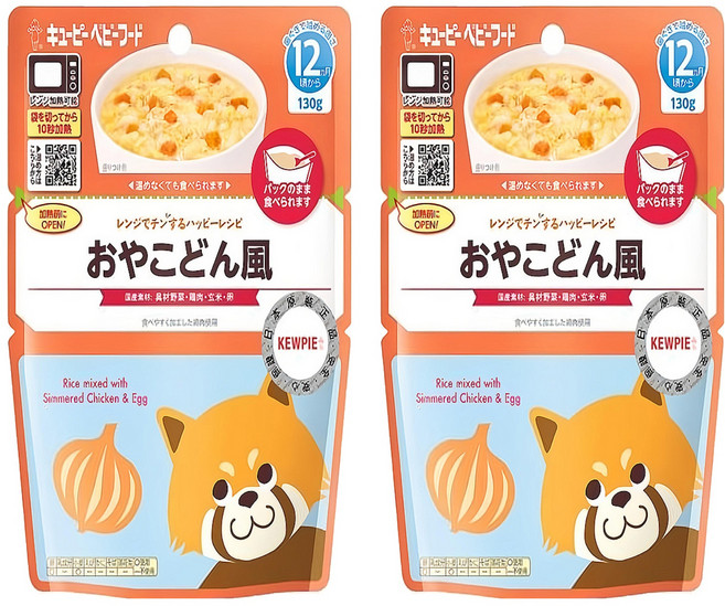 Kewpie 野菜雞肉親子丼飯 12M 130g 寶寶副食品 營養美味好吸收, 2包