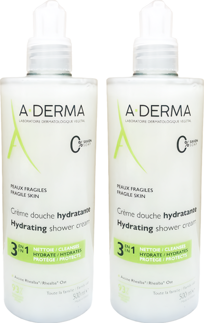 A-DERMA 艾芙美 燕麥泡沫潔膚凝膠 一般型, 500ml, 2瓶