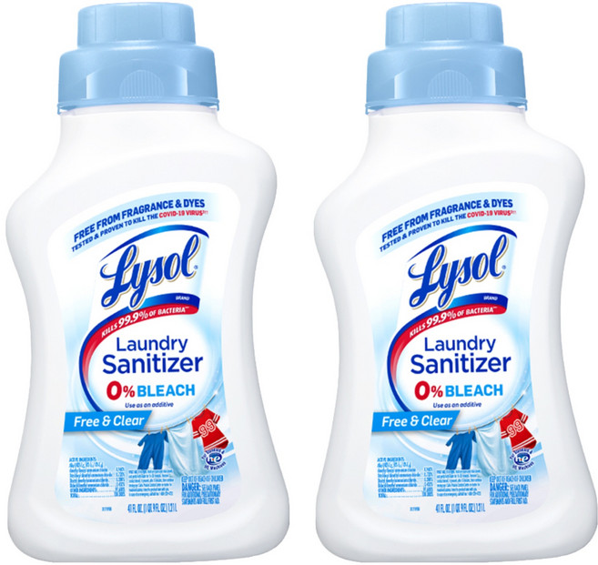 Lysol 來舒 衣物抗菌液 清新無香, 1.21L, 2瓶