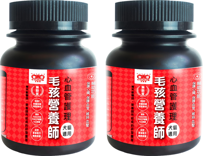 3baby 三個寶 毛孩營養師 寵物保健粉, 50g, 心血管護理, 2瓶