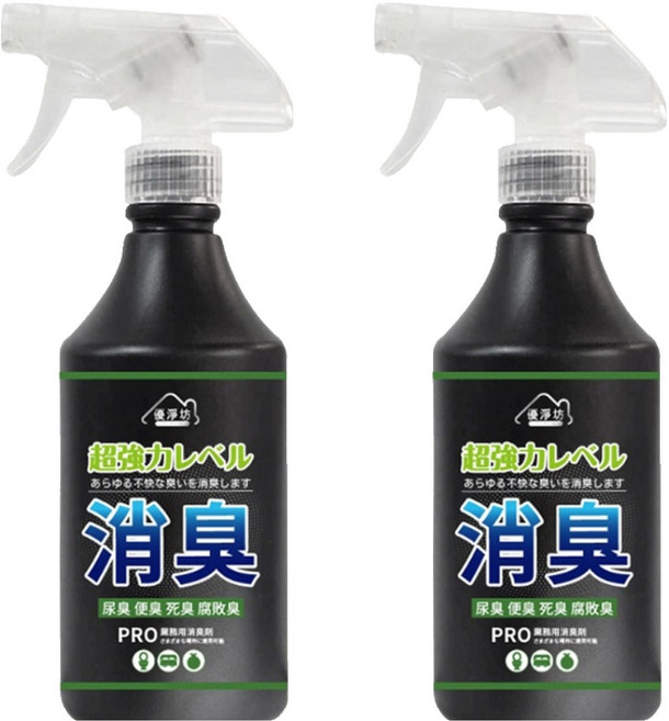 優淨坊 業務專用超強力消臭噴霧, 2個, 500ml