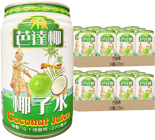 芭達椰 椰子水, 320ml, 48罐