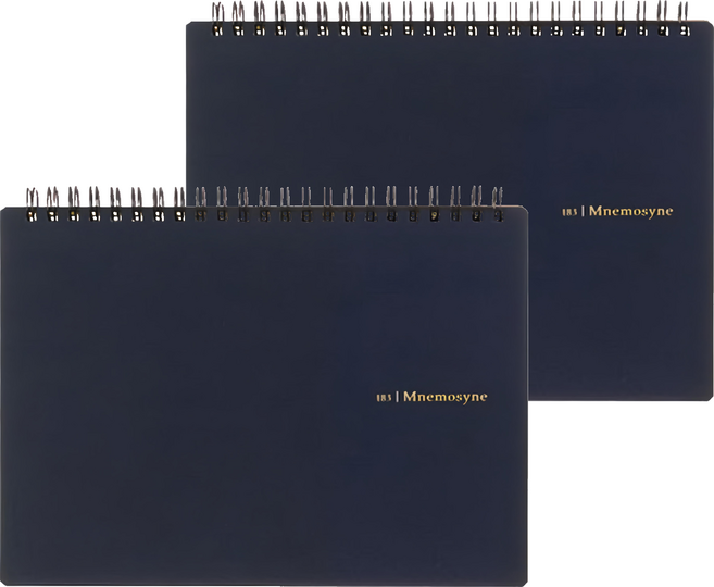 maruman MNEMOSYNE 創意空白橫式筆記本 A5, 單色, 2本