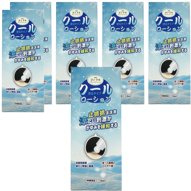 Kondoru 止抓抓涼涼液, 6個, 30ml