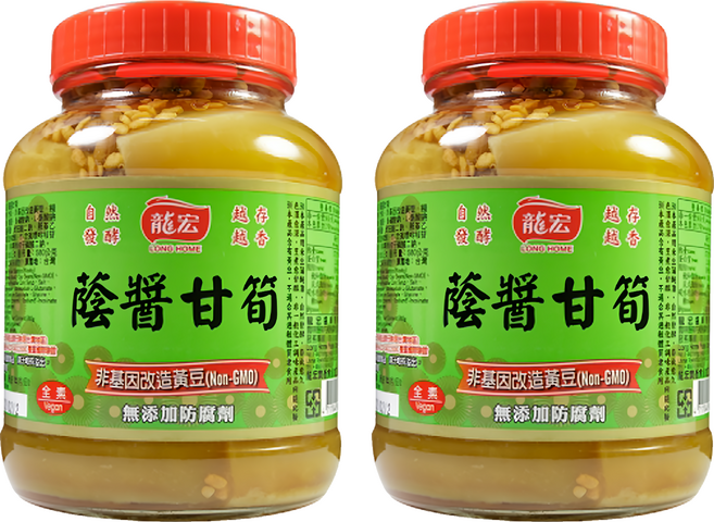 龍宏 蔭醬甘筍, 850g, 2罐