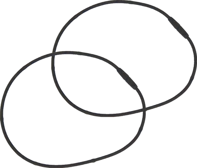 MAG MAX 200 首肩磁石項圈 黑色 50cm 永久磁石, 2條