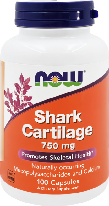 NOW Foods 鯊魚軟骨, 1g, 100顆, 1罐