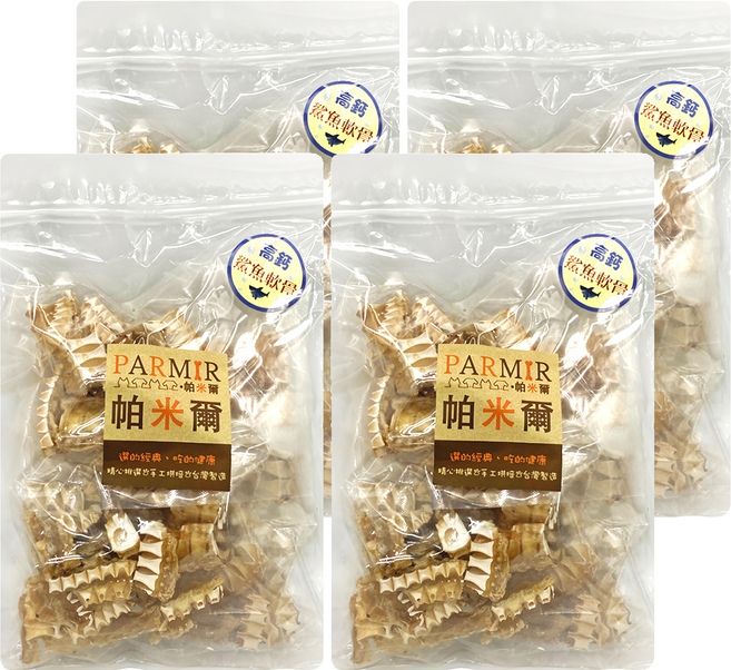 PARMIR 帕米爾 台灣公司貨 犬用 寵物零食, 鯊魚軟骨, 340g, 4包