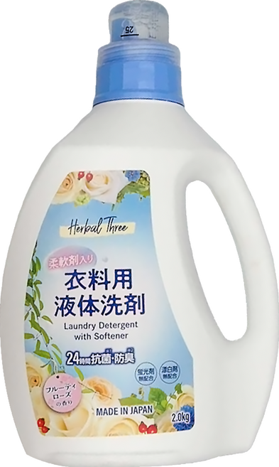Mitsuei 柔纖洗衣精 果香玫瑰 日本製造, 2kg, 1瓶
