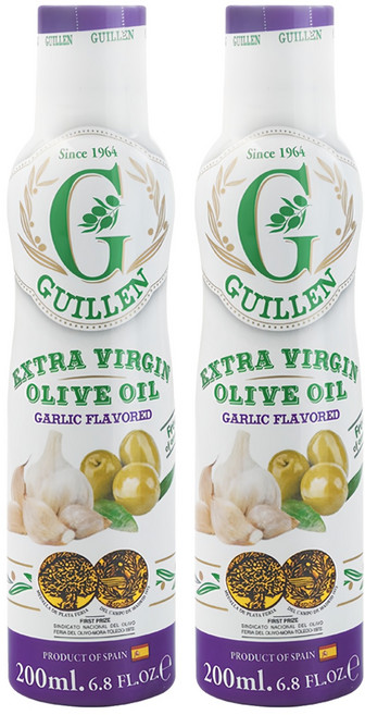 GUILLEN 特級初榨蒜味橄欖油 噴霧式 西班牙原裝進口, 200ml, 2瓶