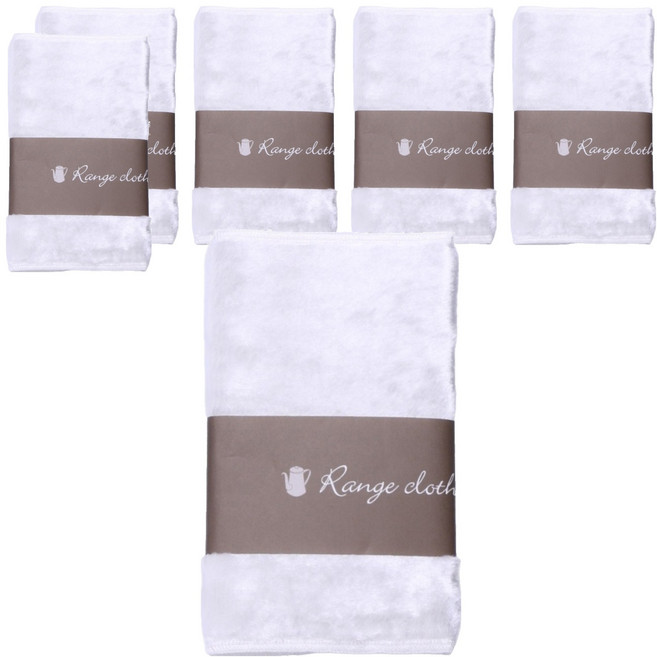 HARADA ORIMONO 原田織物 免洗劑廚房油污專用布 白色, 6條