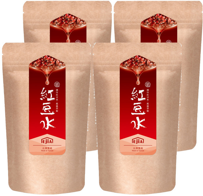 易珈生技 纖Q好手藝 紅豆水, 4袋