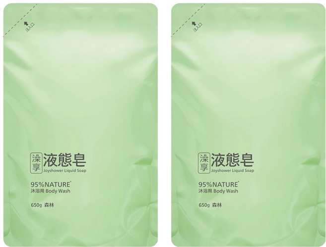 澡享 液態皂沐浴補充包 森林 650g - 天然植萃、溫和潔淨、全家適用, 2包