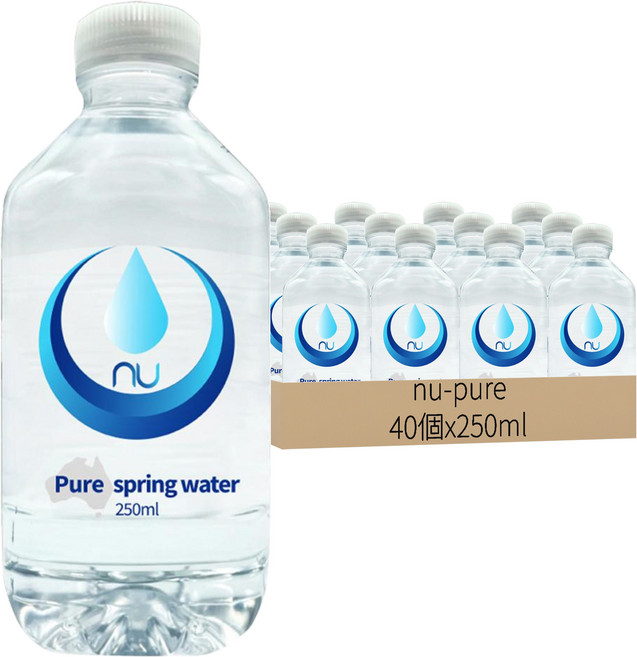 nu-pure 天然泉水, 250ml, 40個
