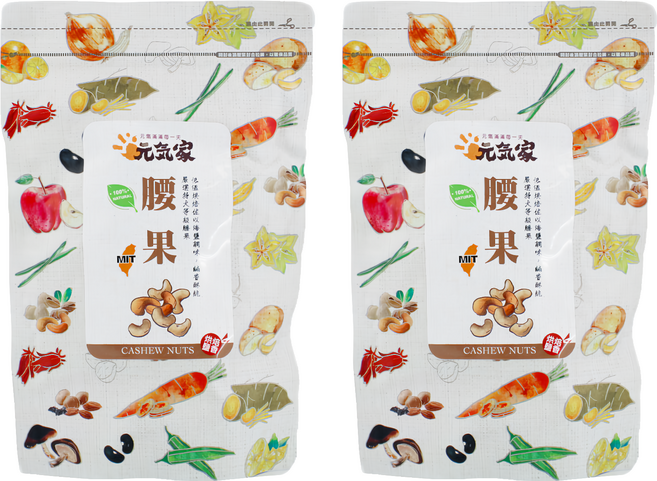 元氣家 烘焙鹽香腰果, 200g, 2包