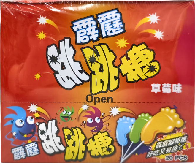 霹靂跳跳糖 草莓 20個, 260g, 1盒